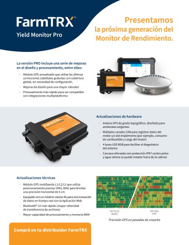 Yield Monitor Pro Info Sheet