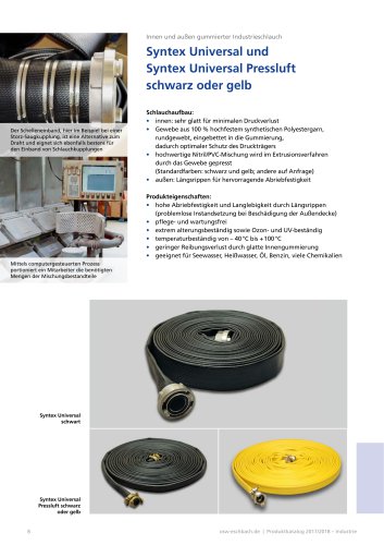 Syntex Universal und  Syntex Universal Pressluft  schwarz oder gelb