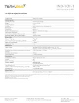 Terabee IND-TOF-1 - Specification Sheet - 2