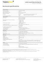 Terabee LoRa Level Monitoring XL - Specification Sheet - 2