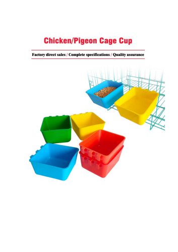 0.35L Hanging Cage Cup for Bird Pigeon Poultry