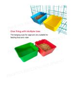 0.35L Hanging Cage Cup for Bird Pigeon Poultry-5