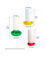 1L chick drinker and 1kg chick feeder-2