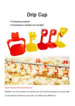 22mm Square PVC Pipe Drip Cups-1