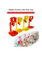 25mm Round PVC Pipe Chicken Nipple Drinker with Cup for Broilers-1
