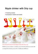 25mm Round PVC Pipe Chicken Nipple Drinker With Drip Cups-1