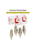 304 stainless steel chicken nipple drinker for square PVC pipe-1