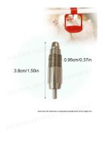 304 Stainless Steel Poultry Nipple Drinker for Broilers or Layers-2