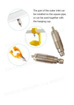 304 Stainless Steel Poultry Nipple Drinker for Broilers or Layers-4