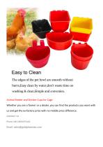 Animal Feeder and Drinker Cups for Cage-3