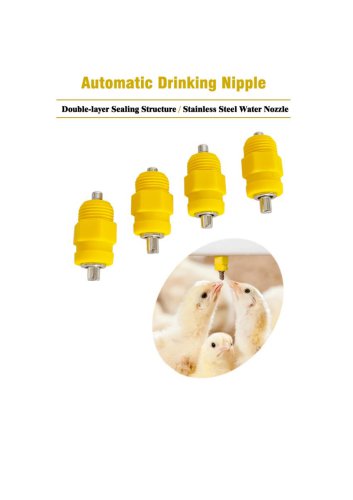 Automatic Broiler Nipple Drinker