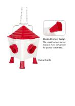 Automatic Chicken Feeder and Drinker Bucket With Legs-4