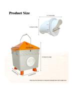 Automatic Chicken Feeder and Drinker Bucket With Legs-3