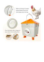 Automatic Chicken Feeder and Drinker Bucket With Legs-4