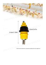 Automatic Chicken Nipple Drinker with Rubber for 22mm Square Pipe-2