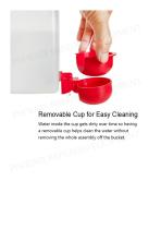 Automatic Chicken Water Cup with Double Bowls-4