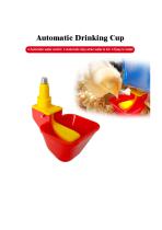 Automatic Chicken Water Cup With Float-1