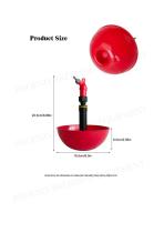 Automatic Large Poultry Water Cup for Turkey Goose Duck Rooster-2