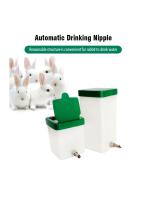 Automatic Rabbit Water Bottle With Stainless Steel Nipple Drinker For Cage-1