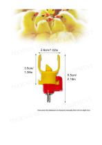 Ball valve layer chicken nipple drinker-2