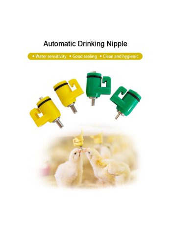Ball Valve Poultry Nipple Drinker for Broiler Chickens