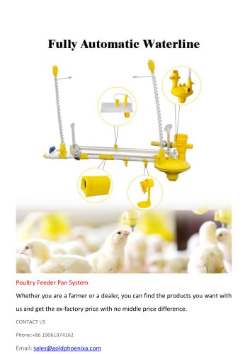 Broiler Farming Automatic Feeding and Drinking Line