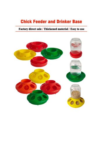 Chick Feeder and Drinker Base