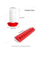 Chick Feeder Trough and Drinker Bucket-2