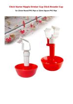 Chick Starter Nipple Drinker Cup Chick Brooder Cup-1
