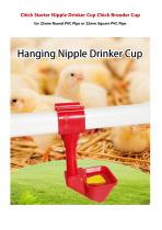 Chick Starter Nipple Drinker Cup Chick Brooder Cup-1