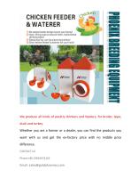 Cute Hanging Poultry Feeder and Drinker-1