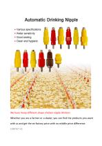 Different Chicken Nipple Drinker-1