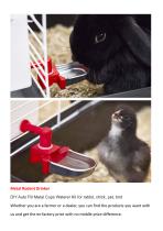 DIY AutoFill Rabbit Metal Cups Waterer Kit-3