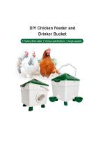 DIY chicken feeder and drinker bucket for backyard poultry farming-1