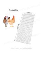 Durable Plastic Chicken Floor Slat (Poultry Coop Raising Platform)-2