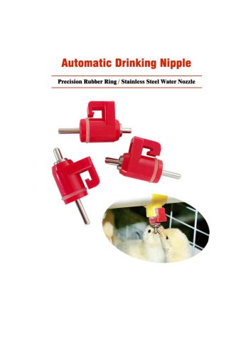 Fully Automatic Poultry Waterline Nipple Drinker
