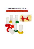 Manual 2-in-1 Feeder and Drinker for Chicks-1