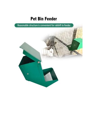 Metal Rabbit Feeder for Cage