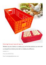 Plastic Egg Transport Cage with Egg Tray-4
