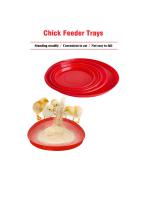 Plastic Round Chick Feed Trays Chick Brooder Feeder Pans-1