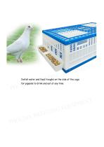 Plastic Three Doors Bird Transportation Cage Poultry Racing Pigeon Cages Training Cage with Feeder and Drinker Box-4