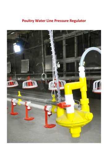 Poultry Drinking Line Water Pressure Regulator