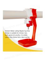 Poultry Nipple Drinker with Drip Cup -3