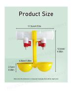 Poultry Nipple Drinker with Drip Cup-2