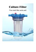 Poultry Waterline Backwash Filter-1