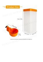 Quail Feeder and Drinker Cup for Cage-4