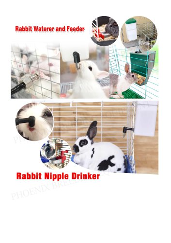 Rabbit Nipple Drinker and Feeder