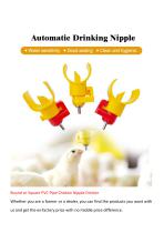 Round or Square PVC Pipe Chicken Nipple Drinker-1