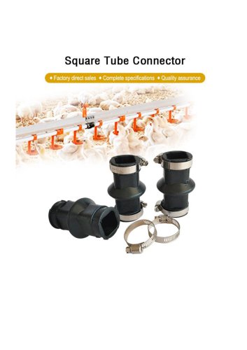 Square Tube Connector for Poultry House Automatic Waterline System
