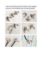 Stainless Steel Rabbit Nipple Drinker with Clip for Cage-3